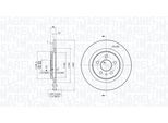 MAGNETI MARELLI Bremsscheibe 360406029701 272mm 12mm für Fiat Peugeot Citroën LANCIA
