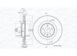 MAGNETI MARELLI Bremsscheibe 360406081601 belüftet 345mm 30mm für Audi