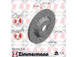 ZIMMERMANN Bremsscheibe FORMULA Z COAT 150294370 Hinterachse rechts 370mm 24mm für BMW