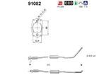 AS Katalysator 91082 für Fiat Suzuki