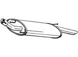 BOSAL Endschalldämpfer 154955 für Ford MAZDA