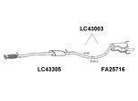 VEGAZ Endschalldämpfer ls122 für LANCIA