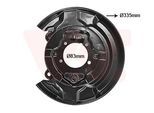 VAN WEZEL Spritzblech, Bremsscheibe 5308373 Hinterachse links für TOYOTA