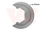 VAN WEZEL Spritzblech, Bremsscheibe 2815374 Hinterachse für Iveco