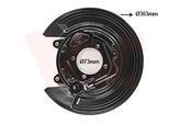 VAN WEZEL Spritzblech, Bremsscheibe 5393375 Hinterachse links für TOYOTA