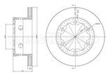 METELLI Bremsscheibe 230645 belüftet 285mm 22mm für VW Mercedes
