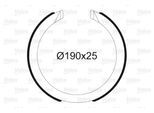 VALEO Bremsbackensatz, Feststellbremse 564197 Hinterachse für Opel Vaughall MAZDA DAEWOO