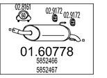 MTS Endschalldämpfer 0160778 für Opel