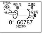 MTS Endschalldämpfer 0160787 für Opel