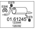 MTS Endschalldämpfer 0161245 für Opel
