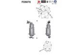 AS Ruß-/Partikelfilter, Abgasanlage Abganlage fd5078 für HONDA