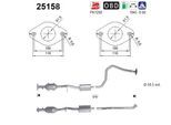 AS Katalysator 25158 für MAZDA
