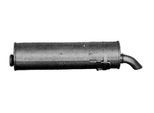 VEGAZ Endschalldämpfer pgs256 hinten für Peugeot