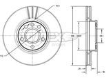 TOMEX BRAKES Bremsscheibe tx7133 Vorderachse belüftet 300mm 26mm für Ford VW