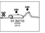 MTS Endschalldämpfer 0194110 für Opel