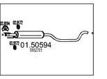 MTS Mittelschalldämpfer 0150594 für Opel