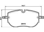 HELLA Bremsbelagsatz, Scheibenbremse 8db355043831 Vorderachse für CUPRA Skoda