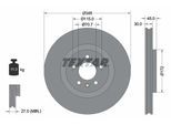 TEXTAR Bremsscheibe PRO+ 92323705 345mm 30mm für Opel Vaughall