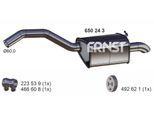 ERNST Endschalldämpfer 650243 für Ford Volvo