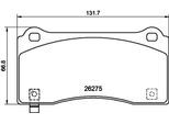HELLA Bremsbelagsatz, Scheibenbremse 8db355040861 für Tesla