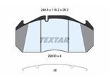 TEXTAR Bremsbelagsatz, Scheibenbremse 2903009 für Mercedes