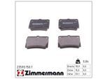 ZIMMERMANN Bremsbelagsatz, Scheibenbremse 235931501 Hinterachse für MITSUBISHI