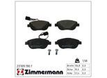 ZIMMERMANN Bremsbelagsatz, Scheibenbremse 237091901 Vorderachse für Fiat