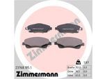 ZIMMERMANN Bremsbelagsatz, Scheibenbremse 237681851 Vorderachse für TOYOTA