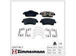 ZIMMERMANN Bremsbelagsatz, Scheibenbremse 229971852 Vorderachse für Volvo