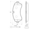 TRISCAN Bremsbelagsatz, Scheibenbremse 811010560 für Mercedes VW