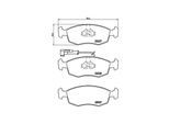 MAGNETI MARELLI Bremsbelagsatz, Scheibenbremse 363700423121 für Fiat