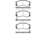 TRISCAN Bremsbelagsatz, Scheibenbremse 811068170 für Subaru
