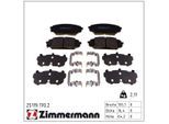 ZIMMERMANN Bremsbelagsatz, Scheibenbremse 251191702 Vorderachse für HYUNDAI