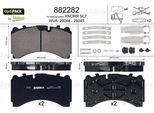 VALEO Bremsbelagsatz, Scheibenbremse OPTIPACK 882282 Hinterachse für Mercedes