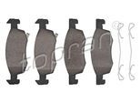 TOPRAN Bremsbelagsatz, Scheibenbremse 208803 Vorderachse für Opel Vaughall