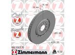 ZIMMERMANN Bremsscheibe 100330775 Vorderachse links 334mm 32mm für VAG
