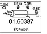 MTS Endschalldämpfer 0160387 für MAZDA
