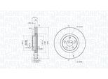 MAGNETI MARELLI Bremsscheibe 360406186301 belüftet 316mm 32mm für Ford