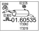 MTS Endschalldämpfer 0160535 für Citroën