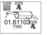 MTS Endschalldämpfer 0161103 für Peugeot