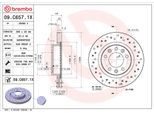 BREMBO Bremsscheibe 09c6571x 266mm 22mm für Peugeot