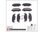 ZIMMERMANN Bremsbelagsatz, Scheibenbremse 238161601 Hinterachse für TOYOTA