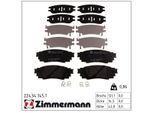 ZIMMERMANN Bremsbelagsatz, Scheibenbremse 224341451 Hinterachse für TOYOTA LEXUS