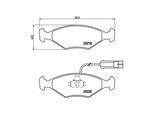 MAGNETI MARELLI Bremsbelagsatz, Scheibenbremse 363700423056 für Fiat
