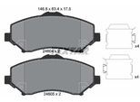 TEXTAR Bremsbelagsatz, Scheibenbremse 2460402 für JEEP Chrysler DODGE Fiat VW