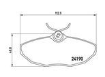 MAGNETI MARELLI Bremsbelagsatz, Scheibenbremse 363700436015 für JAGUAR LINCOLN