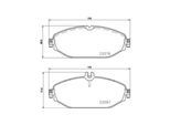 MAGNETI MARELLI Bremsbelagsatz, Scheibenbremse 363700450124 für Mercedes (BBDC)
