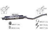 ERNST Mittelschalldämpfer 043045 für Opel GM