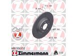 ZIMMERMANN Bremsscheibe 600326352 Hinterachse Gelocht 272mm 10mm für VAG