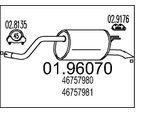 MTS Endschalldämpfer 0196070 für Fiat